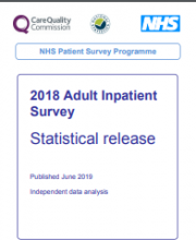 2018 adult inpatient survey: statistical release